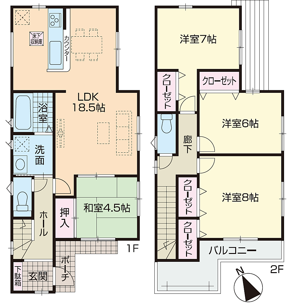 仲介手数料無料｜加古川市別府町新野辺北町2丁目新築一戸建て4号地｜ゼロちゅうて仲介｜別府西小学校区